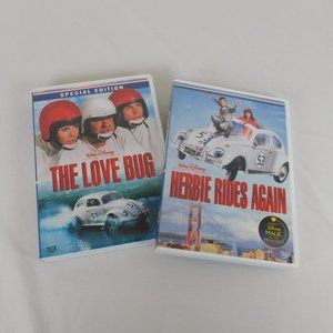 Lot of 2 Disney DVD Love Bug 1969 Herbie Rides Again 1974 Helen Hayes Dean Jones